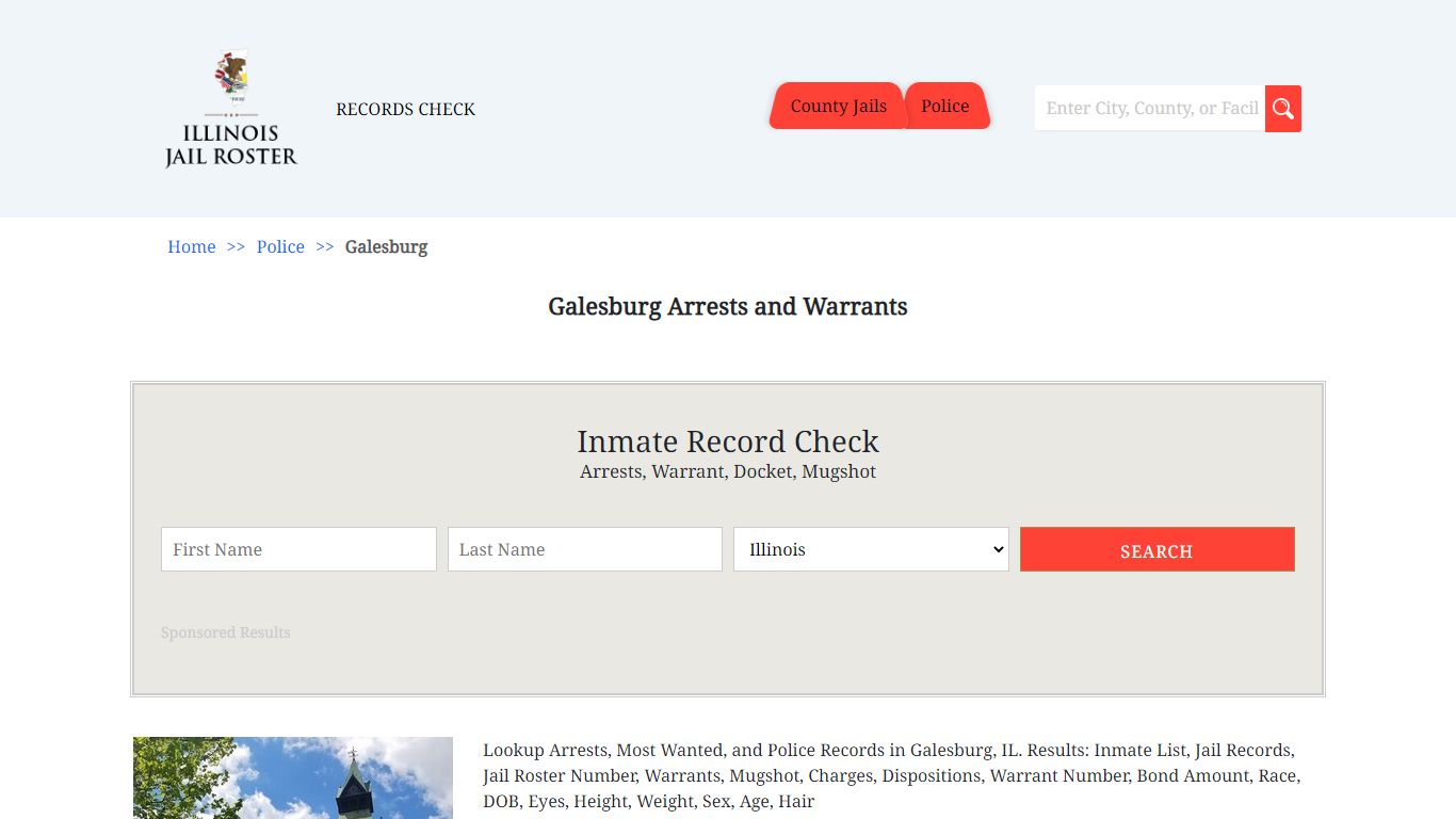 Galesburg Arrests and Warrants | Jail Roster Search